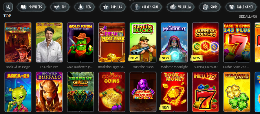Godz Casino Game Library